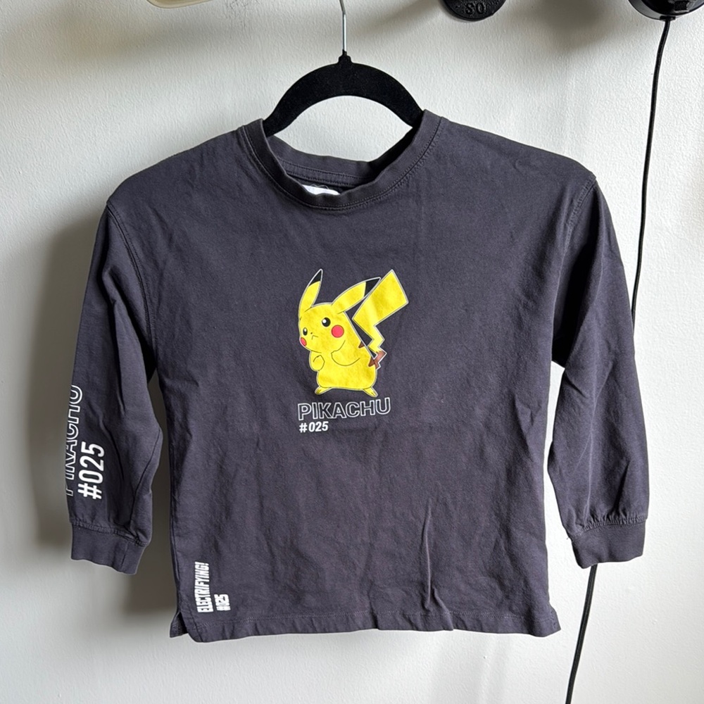 Zara Pikachu Boys Long Sleeve in Size 7